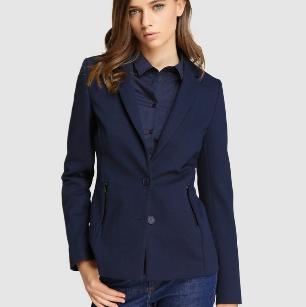 New!Lacoste Women's Navy Blazer